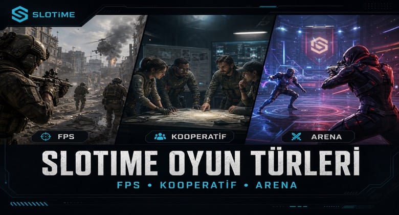 Slotime Oyun Türleri: FPS, Kooperatif ve Arena Rehberi